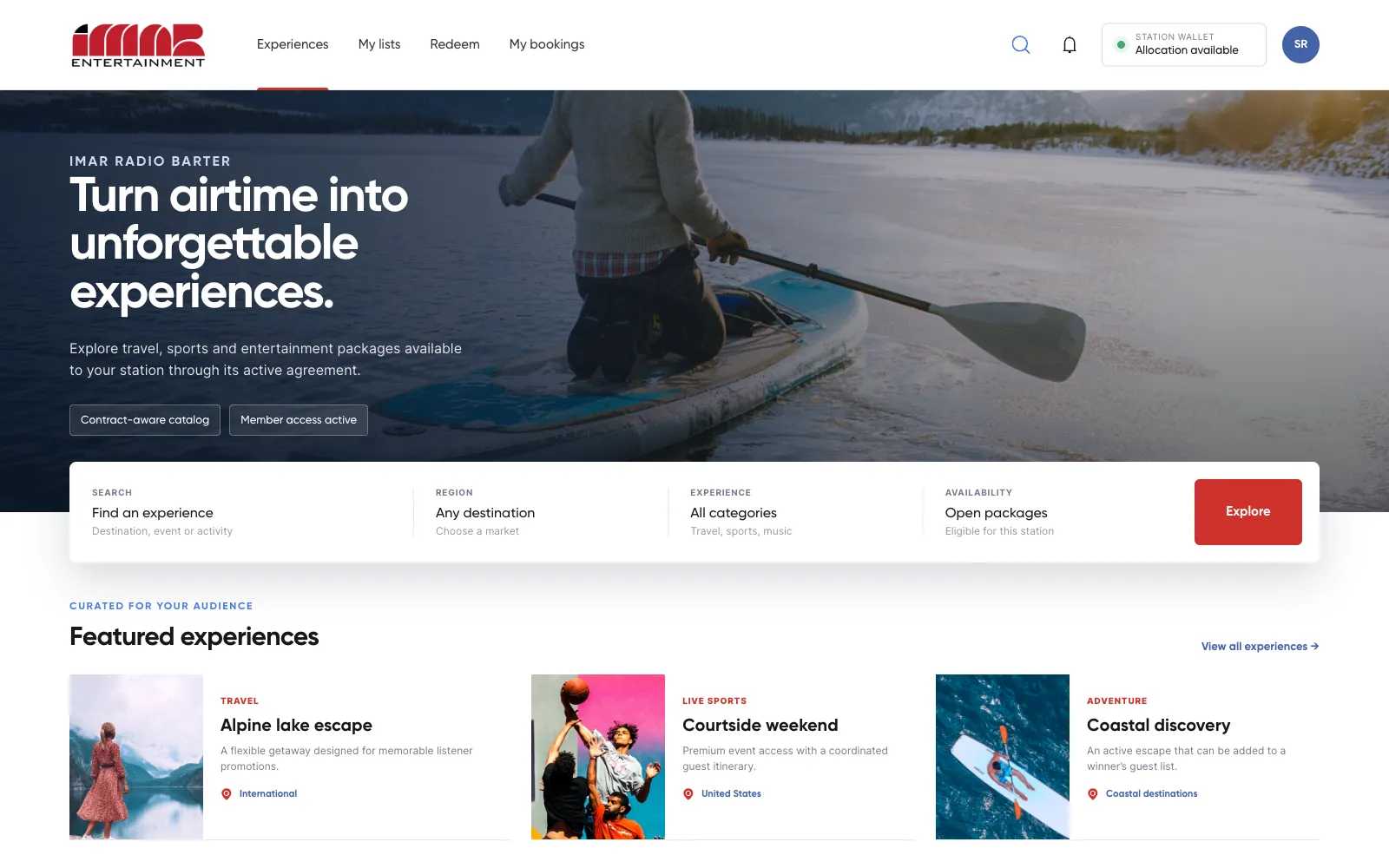 iMAR Radio — B2B-платформа бартерных поездок и событий для радиостанций