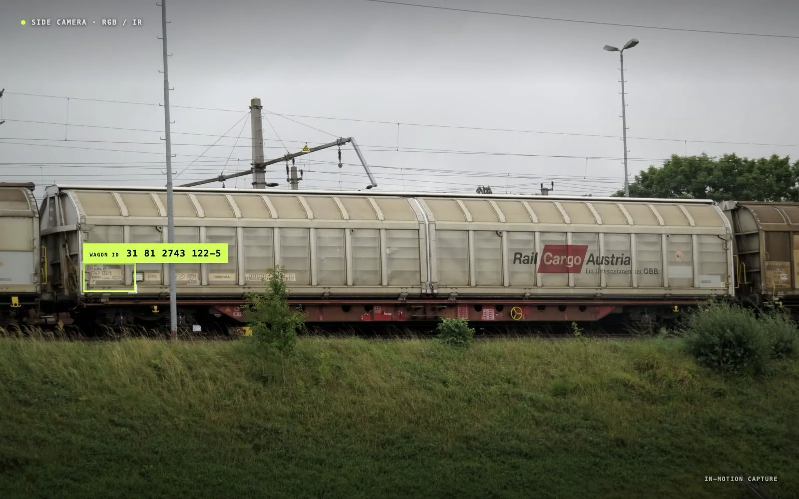 ArcelorMittal Rail Recognition — автоматизация динамического взвешивания вагонов — Распознавание номера вагона на проходе через весовую. Фото: GT1976 / Wikimedia Commons, CC BY-SA 4.0