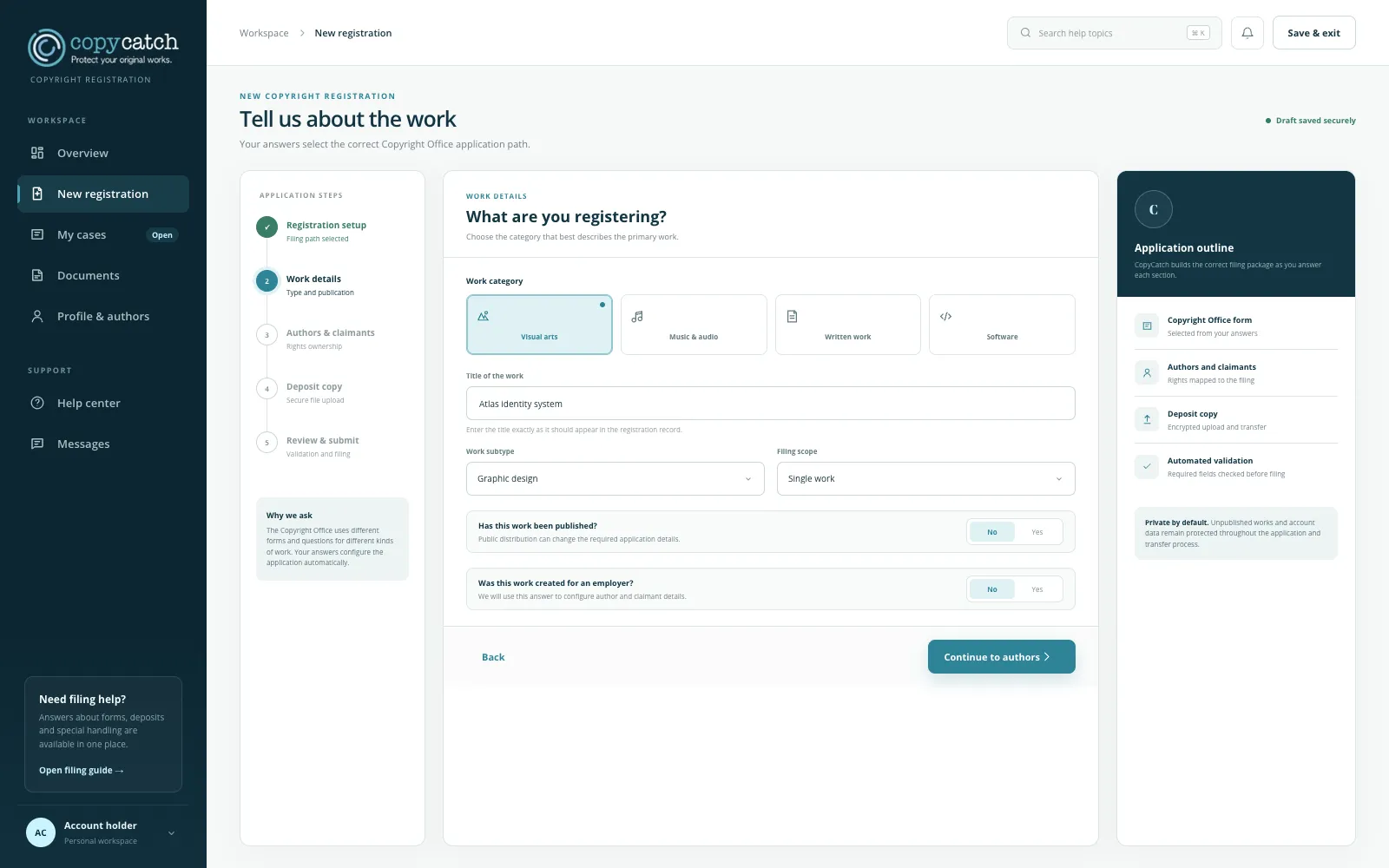CopyCatch — платформа автоматической регистрации авторских прав — Экран 4