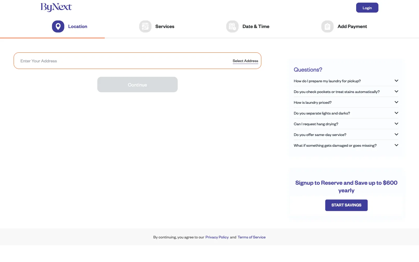 Cleanely (ByNext) — платформа стирки и химчистки с доставкой — Экран 4