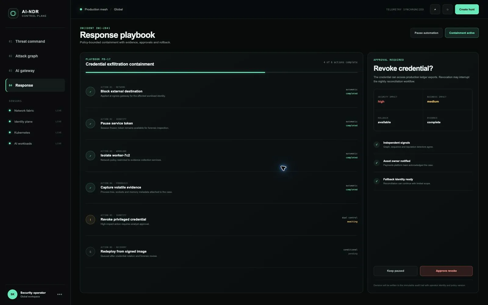 AI-NDR — проактивная система обнаружения и блокирования кибератак — Экран 5