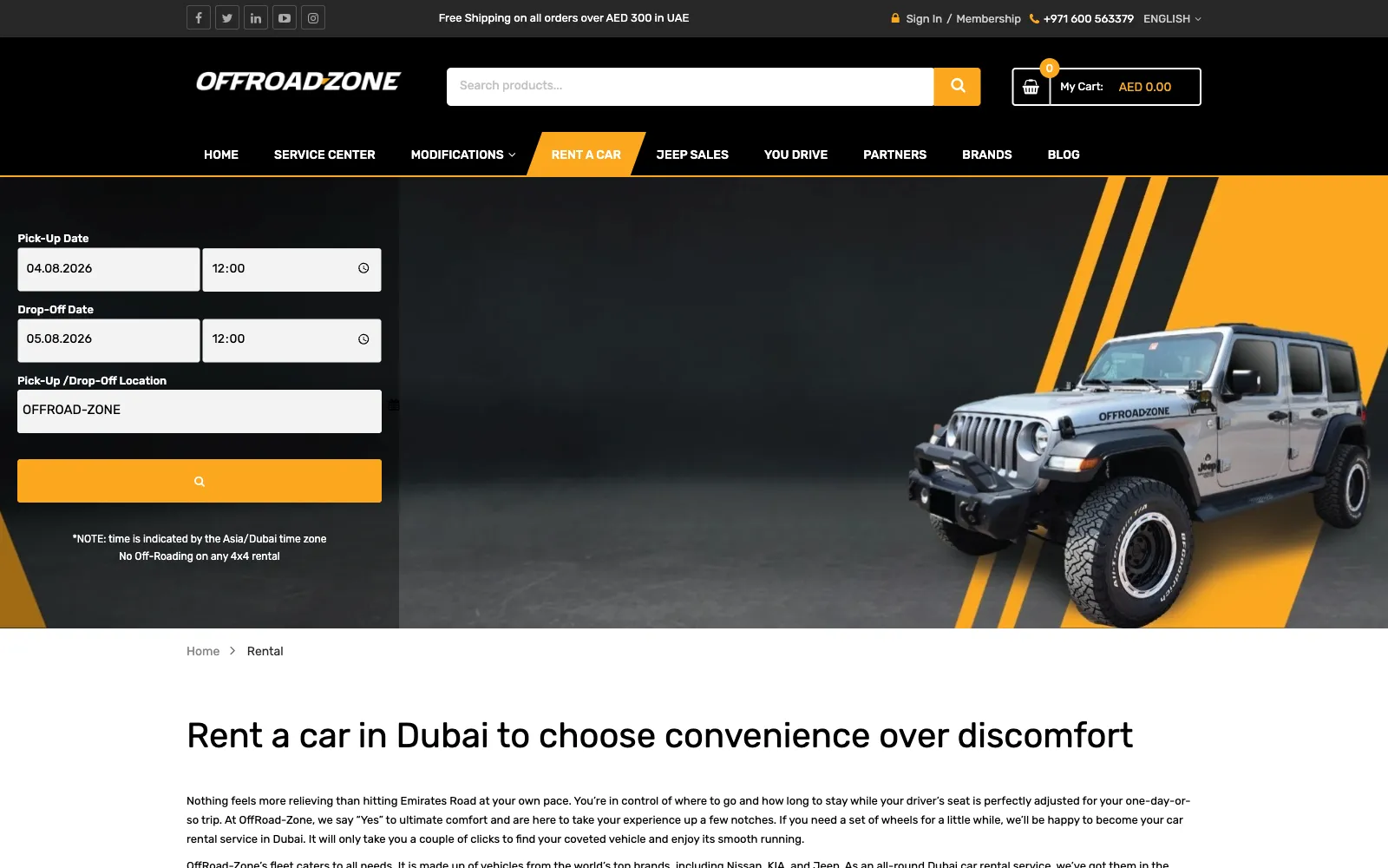 OffRoad-Zone — магазин тюнинга внедорожников с сервисом, арендой, заездами и мобильным приложением — Экран 7